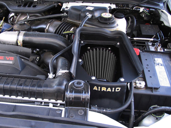 Airaid 03-07 Ford Power Stroke 6.0L Diesel MXP Intake System w/ Tube (Dry / Black Media) 402-131-1