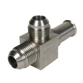 Aeromotive SS Coupler to Convert Ford OE Fuel line (86-06) to Dual -8 AN Male Ports 15102