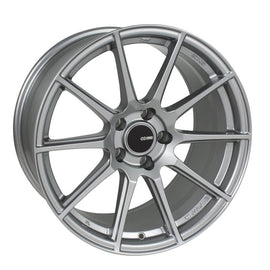 Enkei TS10 18x8 45mm Offset 5x100 Bolt Pattern 72.6mm Bore Dia Grey Wheel 499-880-8045GR