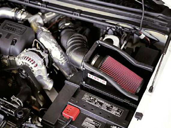 Airaid 99-03 Ford Power Stroke 7.3L DSL CAD Intake System w/o Tube (Oiled / Red Media) 400-122