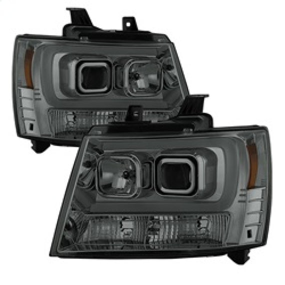 Spyder 07-14 Chevy Suburban/1500/2500/Tahoe V2 Projector Headlights Smoke PRO-YD-CSUB07V2-DRL-SM 5082589