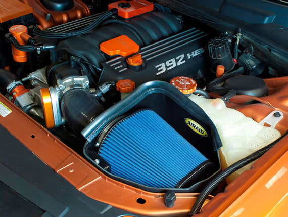 Airaid 11-14 Dodge Charger/Challenger MXP Intake System w/ Silicone Tube (Dry / Black Media) 352-319
