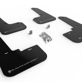 Rally Armor UR Black Mud Flaps w/ Silver Logo for 2020-2021 Subaru Legacy MF64-UR-BLK/SIL