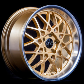 JNC 016 Gold Machined Lip 18x9.5 5x120 +25  72.6 Wheel/Rim 30280354693197