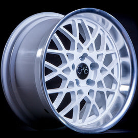 JNC 016 White Machined Lip 18x8.5 5x120 +30  72.6 Wheel/Rim 30280328314957