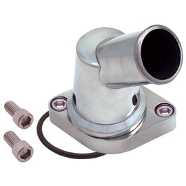 Spectre Chevy 45 Degree Swivel Water Neck - Polished Aluminum 4930