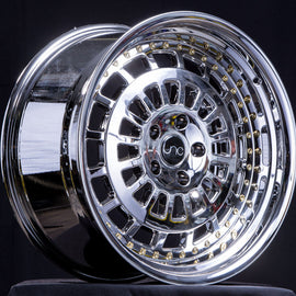 JNC 046 Platinum w/ Gold Rivets 19x9.5 5x112 +ET25 cb.66.66 Wheel/Rim 12251449327693