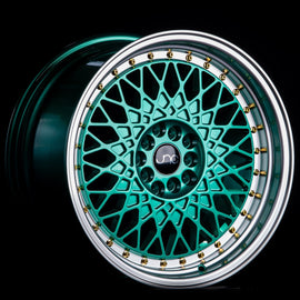 JNC 031 Candy Green Machined Lip 17x9 5x100/5x114.3 +30 Wheel/Rim 28993779368013