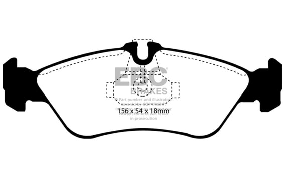 EBC 02-05 Freightliner Sprinter 2500 ATE Rear Greenstuff Rear Brake Pads DP61070/2