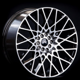 JNC 039 Black Machined Face 18x8.5 5X100/5x114.3 +35 Wheel/Rim 12261559205965