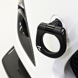 Raceseng 83-12 BMW 3 Series Tug Tow Hook (Front) - Black 06301B-81611-0632
