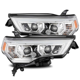 AlphaRex 14-20 Toyota 4Runner PRO-Series Projector Headlights Plank Style Chrm w/Sequential Signal 880731