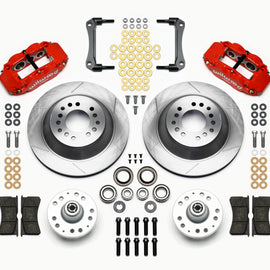Wilwood Narrow Superlite 6R Front Hub & 1PC Rtr Kit 12.88in-Red 70-78 Camaro 140-12278-R