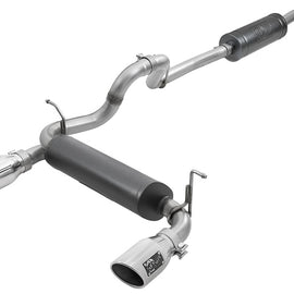 aFe Rebel Series 2.5in 304 SS Cat-Back Exhaust w/ Polished Tips 2018+ Jeep Wrangler (JL) V6 3.6L 49-38066-P