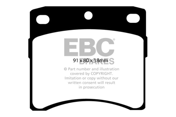 EBC 93-96 Volkswagen Eurovan 2.5L Vented Rotors Ultimax2 Front Brake Pads UD581