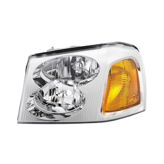 xTune 02-09 GMC Envoy Driver Side Headlight - OEM Left (HD-JH-GEN02-OE-L) 9042676