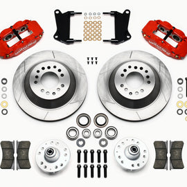 Wilwood Narrow Superlite 6R Front Hub & 1PC Rtr Kit 12.88in-Red 67-69 Camaro 64-72 Nova Chevelle 140-12271-R