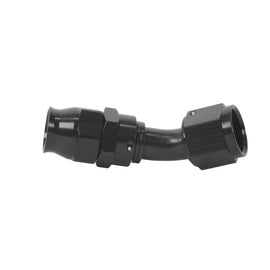 Aeromotive PTFE Hose End - AN-10 - 45 Deg - Black Anodized 15357