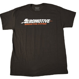 Aeromotive Standard Logo Black/Red T-Shirt - Medium 91125