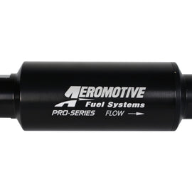 Aeromotive Pro-Series In-Line Filter - AN-12 - 40 Micron SS Element - Nickel Chrome Finish 12342