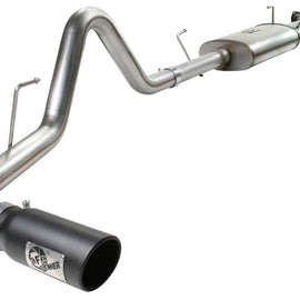 aFe MACHForce XP Exhaust Cat-Back SS-409 07-09 Toyota Tundra V8-5.7L w/ Black Tip 49-46006-B