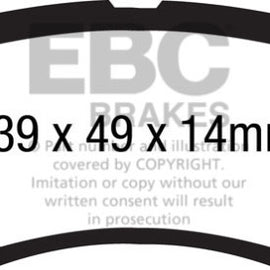 EBC 12+ Nissan Versa 1.6 Greenstuff Front Brake Pads DP21890