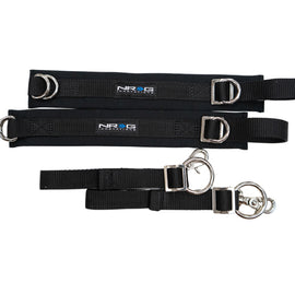 NRG SFI 3.3 Arm Restraints One Pair - Black SBH-AR01BK