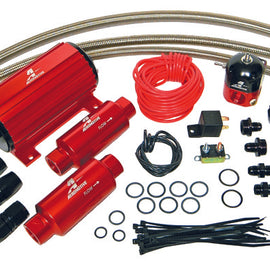 Aeromotive A1000 Carbureted Fuel System Complete (Inc 11101 Pump/13204 Reg/Filters/Hose/Etc.) 17242