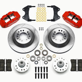Wilwood Narrow Superlite 6R Front Hub & 1PC Rtr Kit 12.88in-Red WWE ProSpindle 140-12276-R