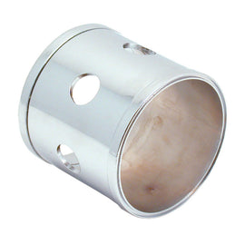 Spectre Universal Adapter Intake Manifold / Vent Port & Vacuum Sensor Adapter 3in. w/Collar - Chrome 8707