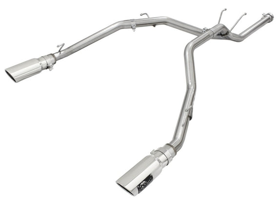 aFe MACHForce XP DPF-Back Exhaust 2.5in SS with Polished Tips 2014 Dodge Ram 1500 V6 3.0L EcoDiesel 49-42041-P