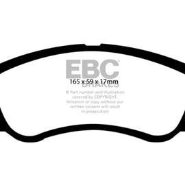EBC 04-09 Kia Spectra 1.8 Greenstuff Front Brake Pads DP21568