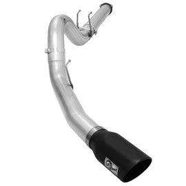 aFe Atlas Exhausts 5in DPF-Back Aluminized Steel Exhaust Sys 2015 Ford Diesel V8 6.7L (td) Black Tip 49-03064-B