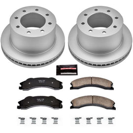 Power Stop 11-19 GMC Sierra 3500 HD Rear Z17 Coated Brake Kit CRK5562