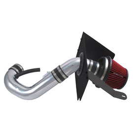 Spectre 05-09 Ford Mustang V6-4.0L F/I Air Intake Kit - Clear Anodized w/Red Filter 9926