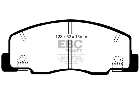 EBC 90-93 Toyota Previa Rear Rotors Greenstuff Front Brake Pads DP21204