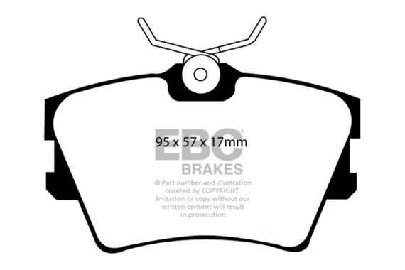 EBC 97-98 Volkswagen Eurovan 2.5L Ultimax2 Rear Brake Pads UD706