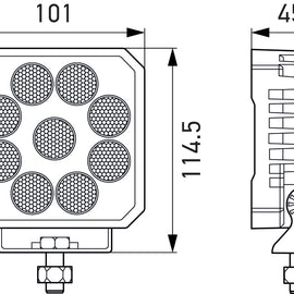 Hella ValueFit LED Work Light TS3000 LED MV CR LT 357112002