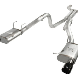 aFe MACHForce XP Cat-Back Exhaust 3in SS w/ Black Tips 11-14 Ford Mustang GT V8 5.0L 49-43049-B