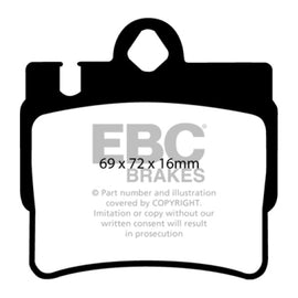 EBC 01-02 Mercedes-Benz CL55 AMG 5.5 Yellowstuff Rear Brake Pads DP41364R