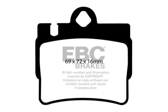 EBC 01-02 Mercedes-Benz CL55 AMG 5.5 Ultimax2 Rear Brake Pads UD848