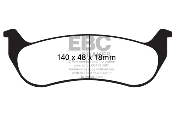 EBC 05-07 Chrysler Pacifica 3.5 Ultimax2 Rear Brake Pads UD998