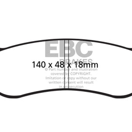 EBC 05-07 Chrysler Pacifica 3.5 Greenstuff Rear Brake Pads DP21668