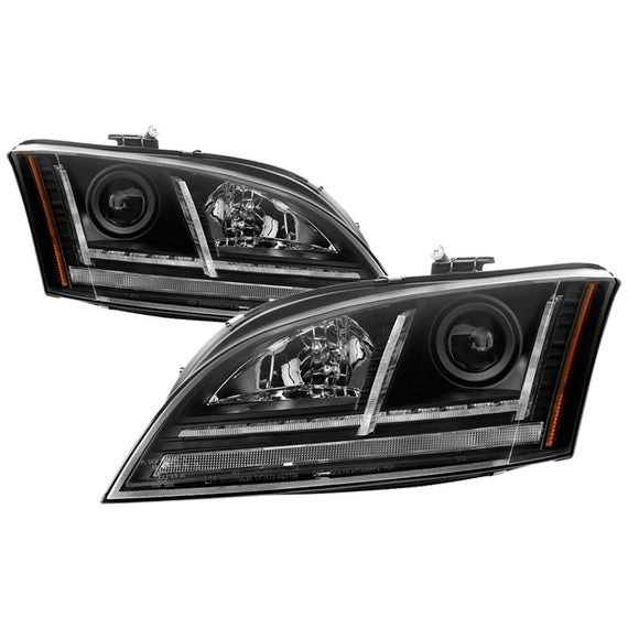 Spyder 08-15 Audi TT HID Xenon Projector Headlights w/Seq Turn Signal - Blk (PRO-YD-ATT08-HID-BK) 5085542