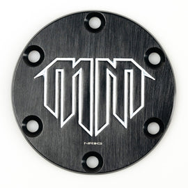 NRG Mad Mike Logo Engraved Horn Delete- Black STR-620-MM