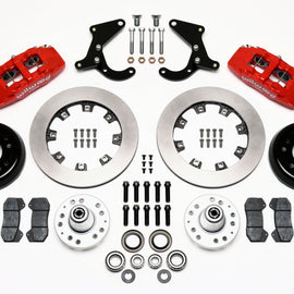 Wilwood Dynapro 6 Front Hub Kit 12.19in Red 55-57 Chevy 140-10737-R