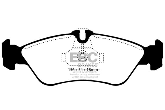 EBC 03-05 Dodge Sprinter 2500 ATE Rear Greenstuff Rear Brake Pads DP61070