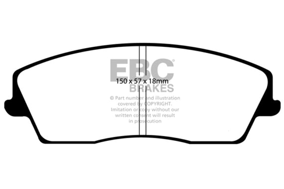 EBC 05-09 Chrysler 300 2.7 Yellowstuff Front Brake Pads DP41723R