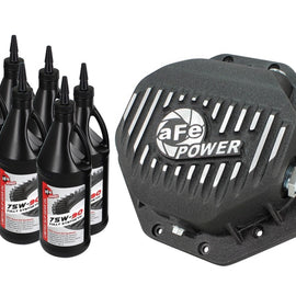 AFE Rear Differential Cover Black Machined Pro Dodge/RAM 94-15 Corporate 9.25 (12-Bolt) w/ Gear Oil 46-70272-WL