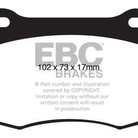 EBC 08+ Lexus IS-F 5.0 Bluestuff Rear Brake Pads DP51820NDX